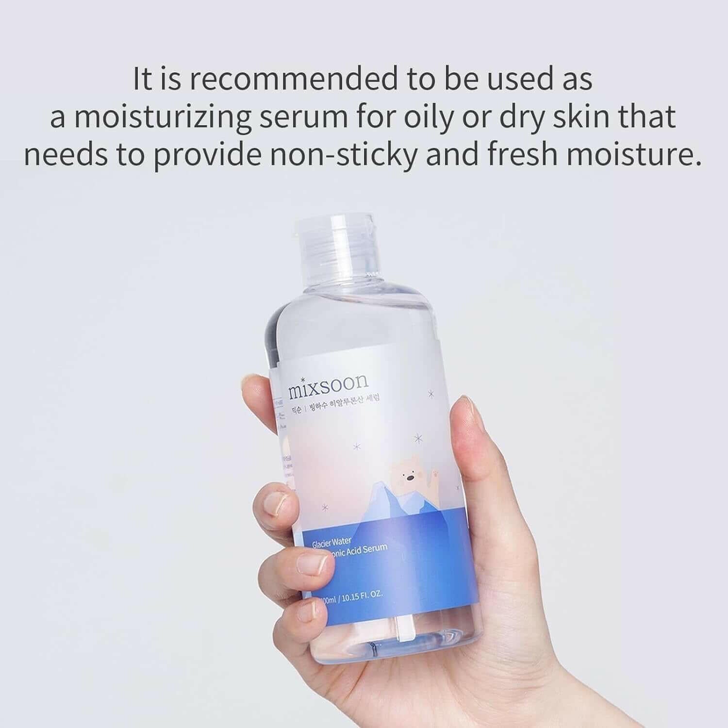 MIXSOON Glacier Water Hyaluronic Acid Serum 300ml - bellubeauty