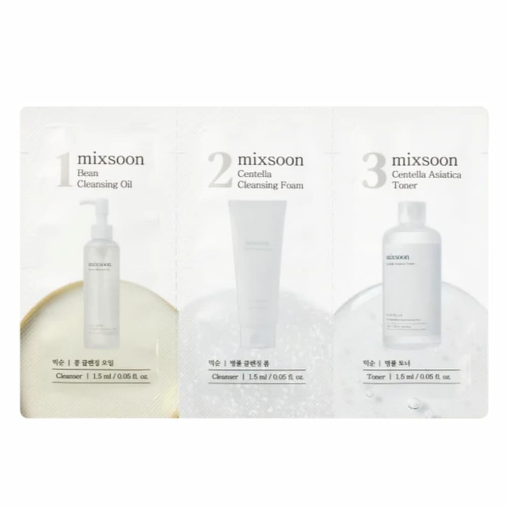 MIXSOON Soothing Sample Strip 3pcs - BelluBeauty