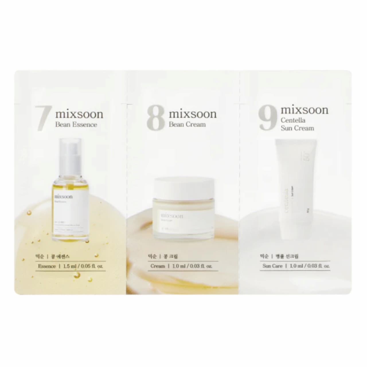MIXSOON Soothing Sample Strip 3pcs - BelluBeauty