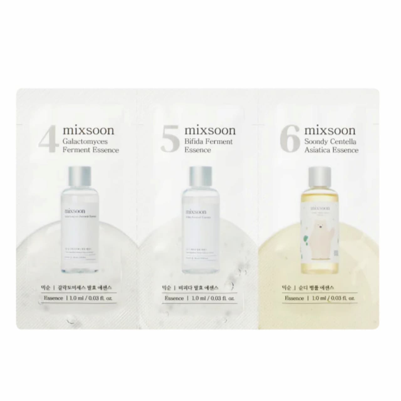 MIXSOON Soothing Sample Strip 3pcs - BelluBeauty