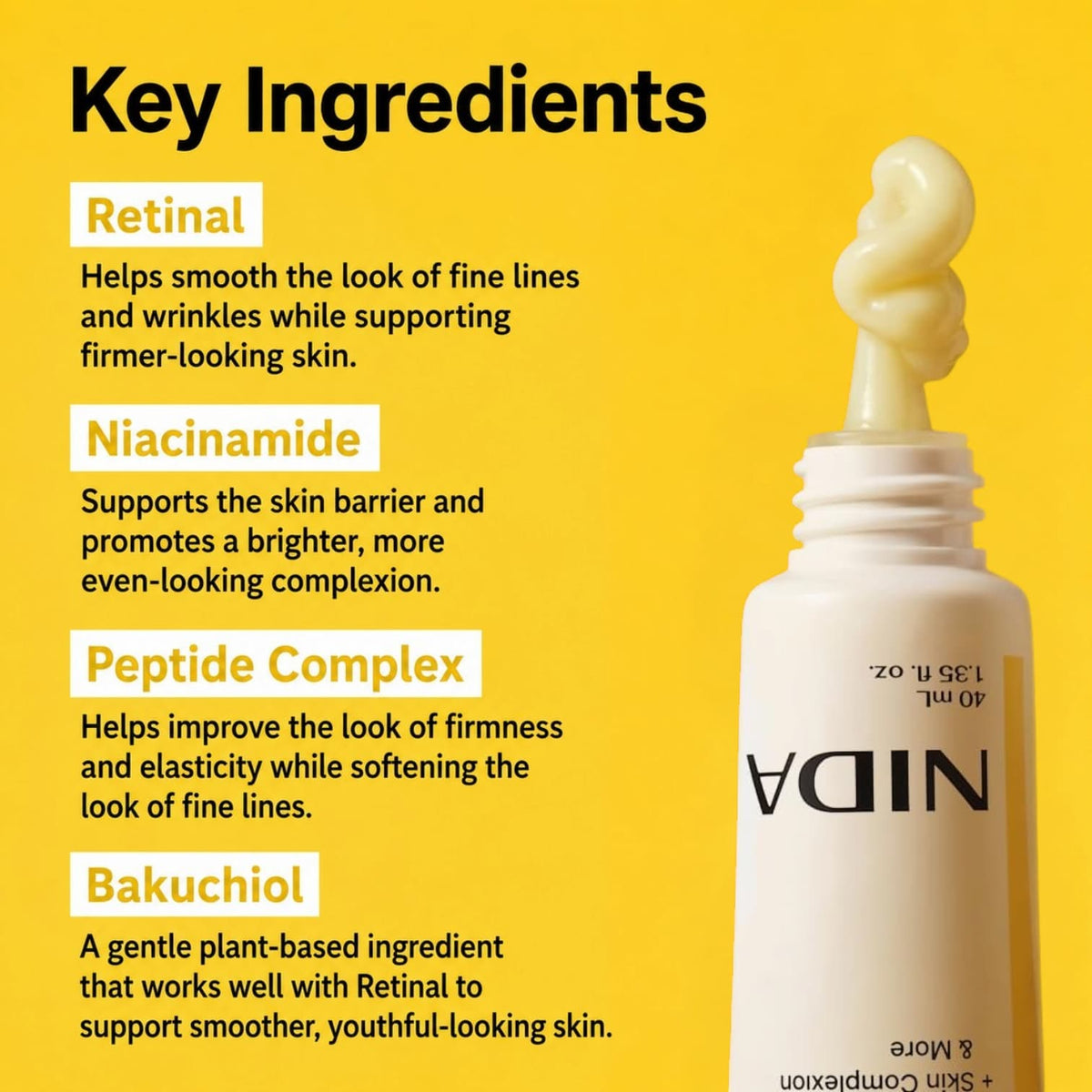 NIDA Revive Eye Cream For Face And Neck 40ml - BelluBeauty