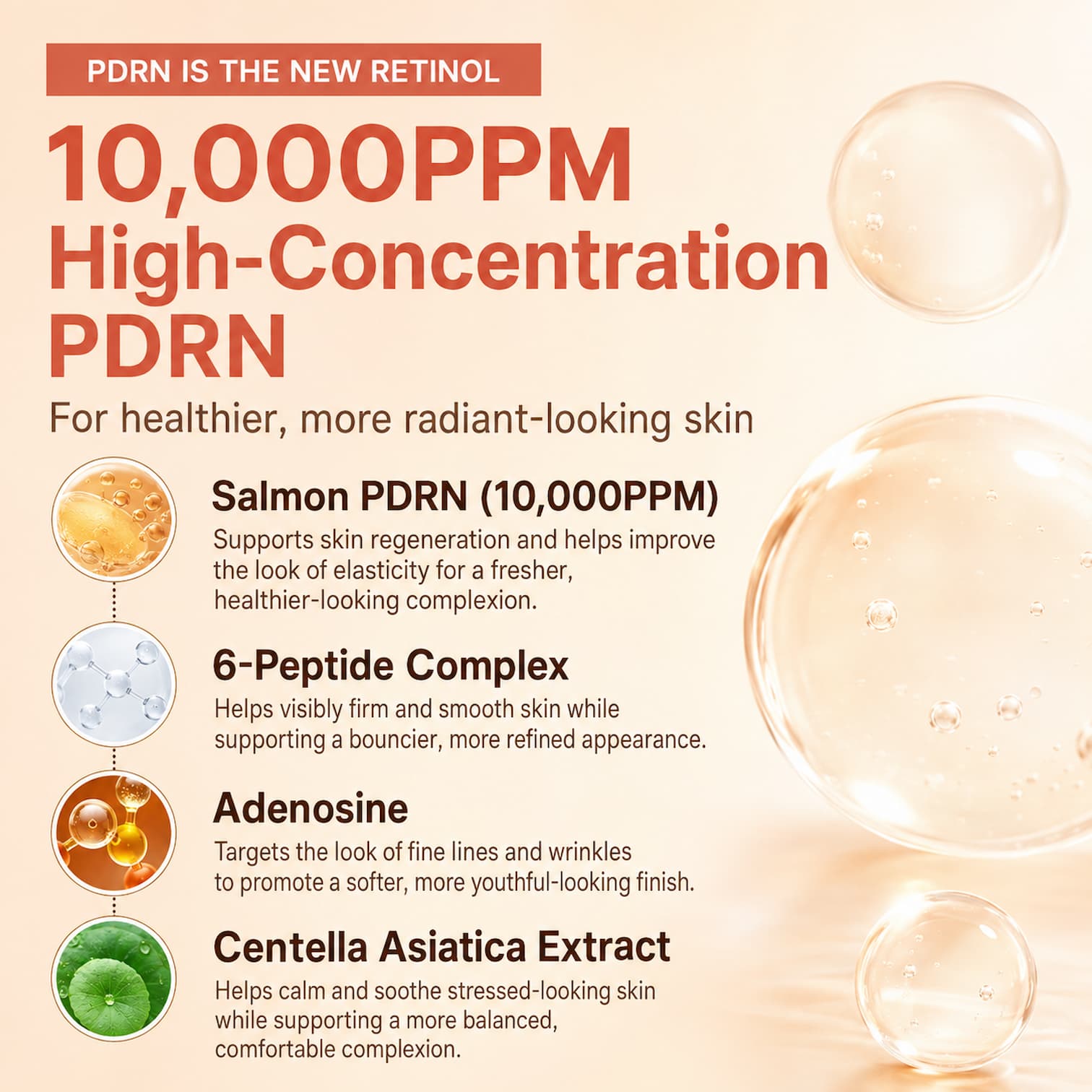 NIDA Salmon PDRN Peptide Serum 50ml - BelluBeauty