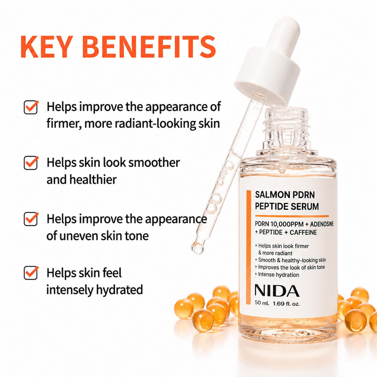 NIDA Salmon PDRN Peptide Serum 50ml - BelluBeauty