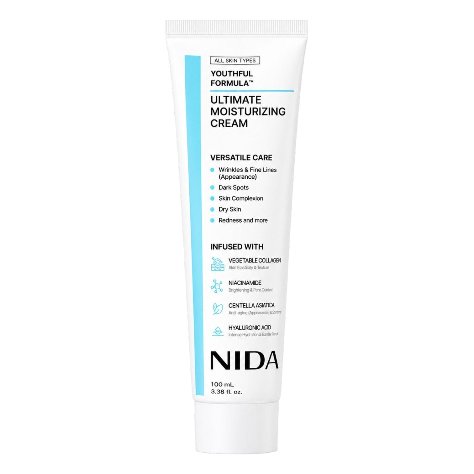 NIDA Youthful Formula Ultimate Moisturizing Cream 100ml - BelluBeauty