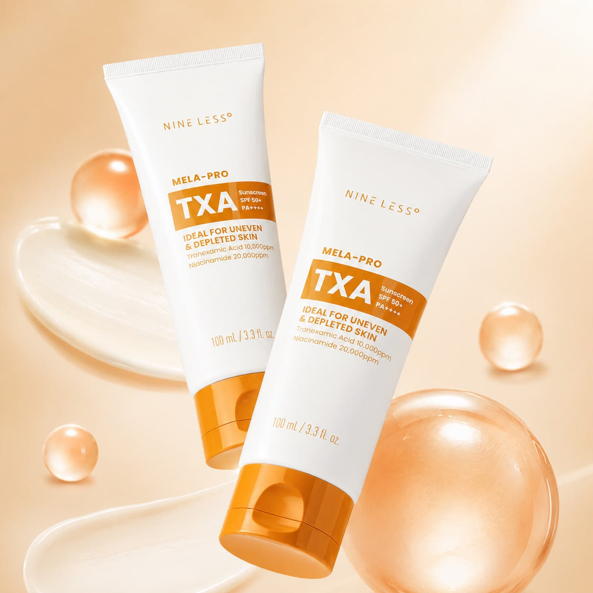 NINELESS Mela-Pro Tranexamic Acid Sun Screen 100ml SPF50 - BelluBeauty