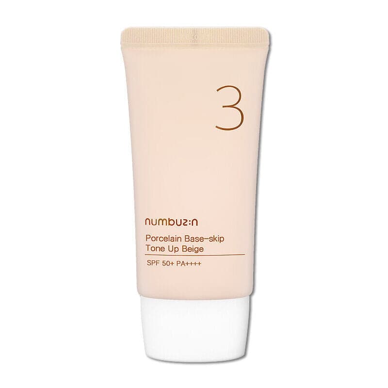 NUMBUZIN No.3 Porcelain Base-Skip Tone Up Beige 50ml SPF50+ - bellubeauty