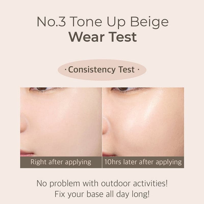 NUMBUZIN No.3 Porcelain Base-Skip Tone Up Beige 50ml SPF50+ - bellubeauty
