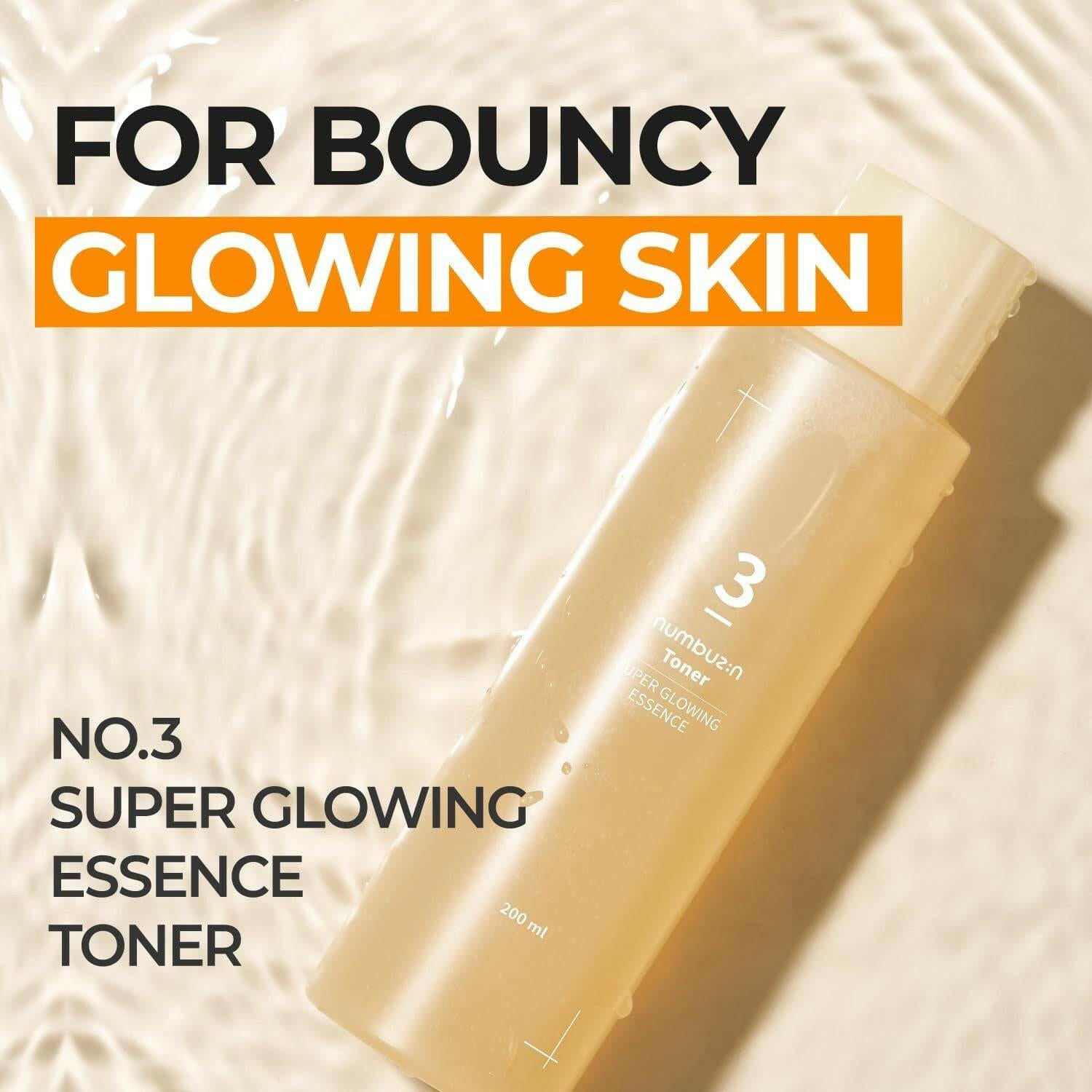 NUMBUZIN No.3 Super Glowing Essence Toner 200ml - bellubeauty