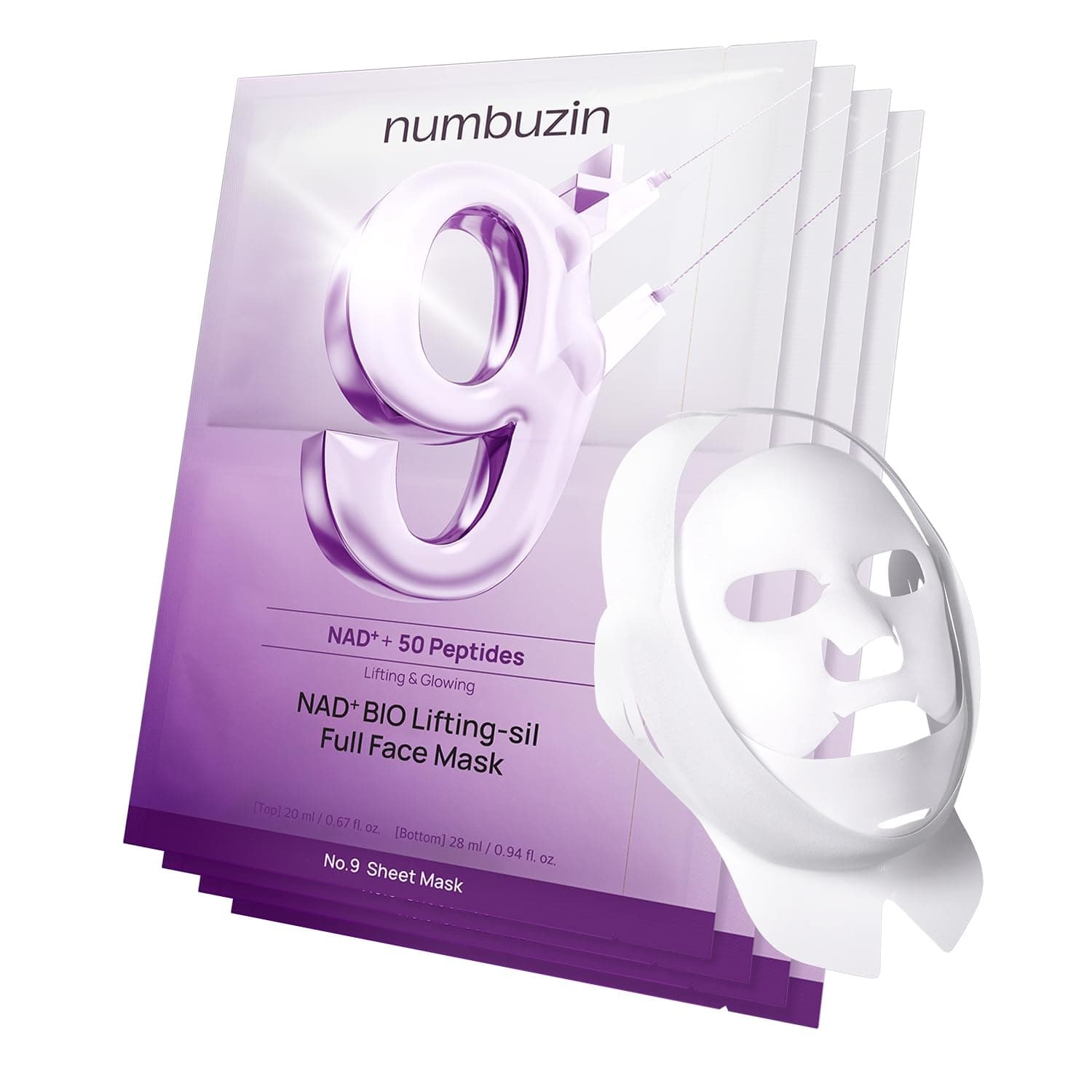 NUMBUZIN No.9 NAD Bio Lifting-sil Full Cover Facial Mask 