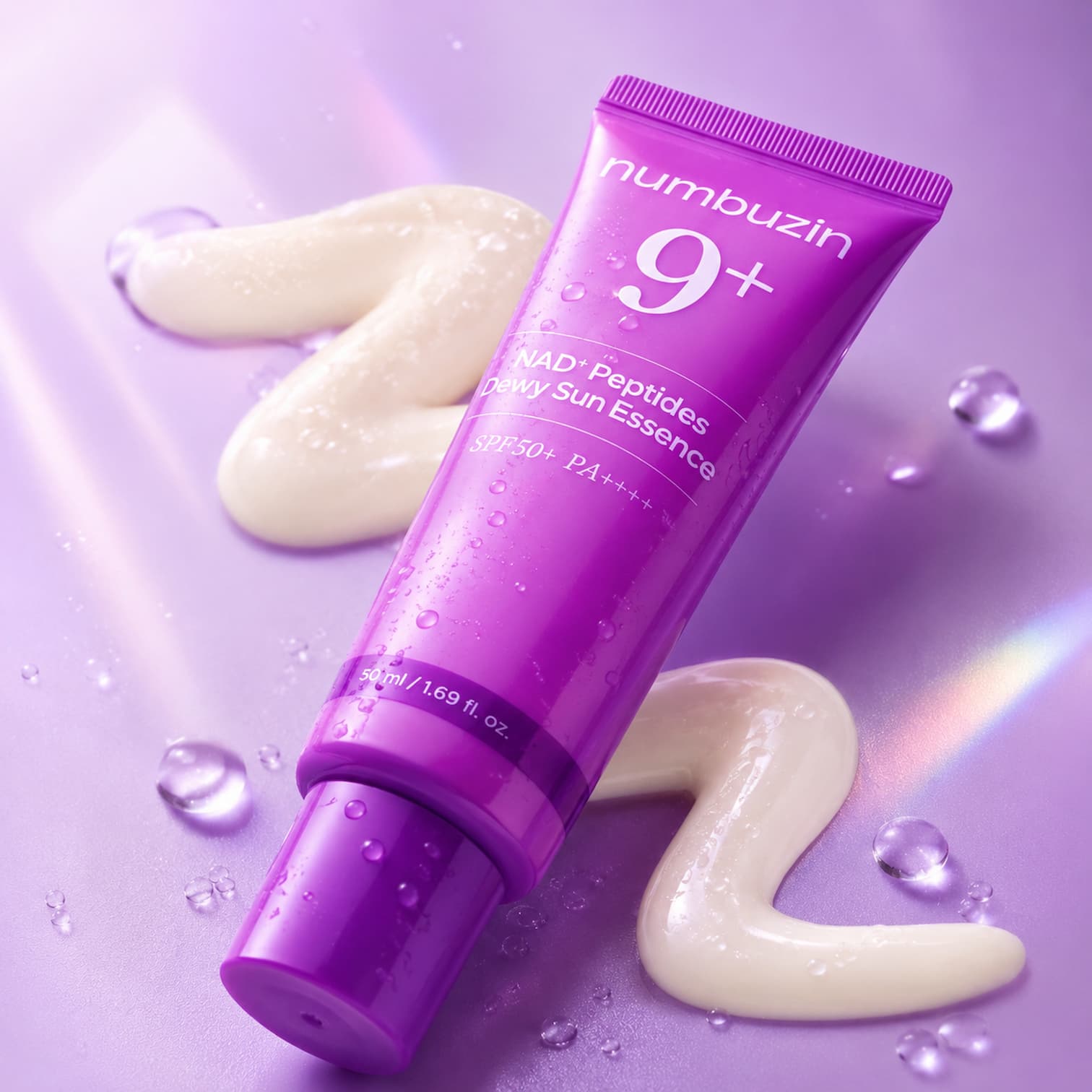 NUMBUZIN No.9 NAD+ Peptides Dewy Sun Essence 50ml SPF50+