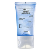 A 120ml squeeze tube of Oganacell DERX V-MODE HYDRATE UP facial hydrating serum, featuring a light blue translucent body and a clear cap, on a white background.