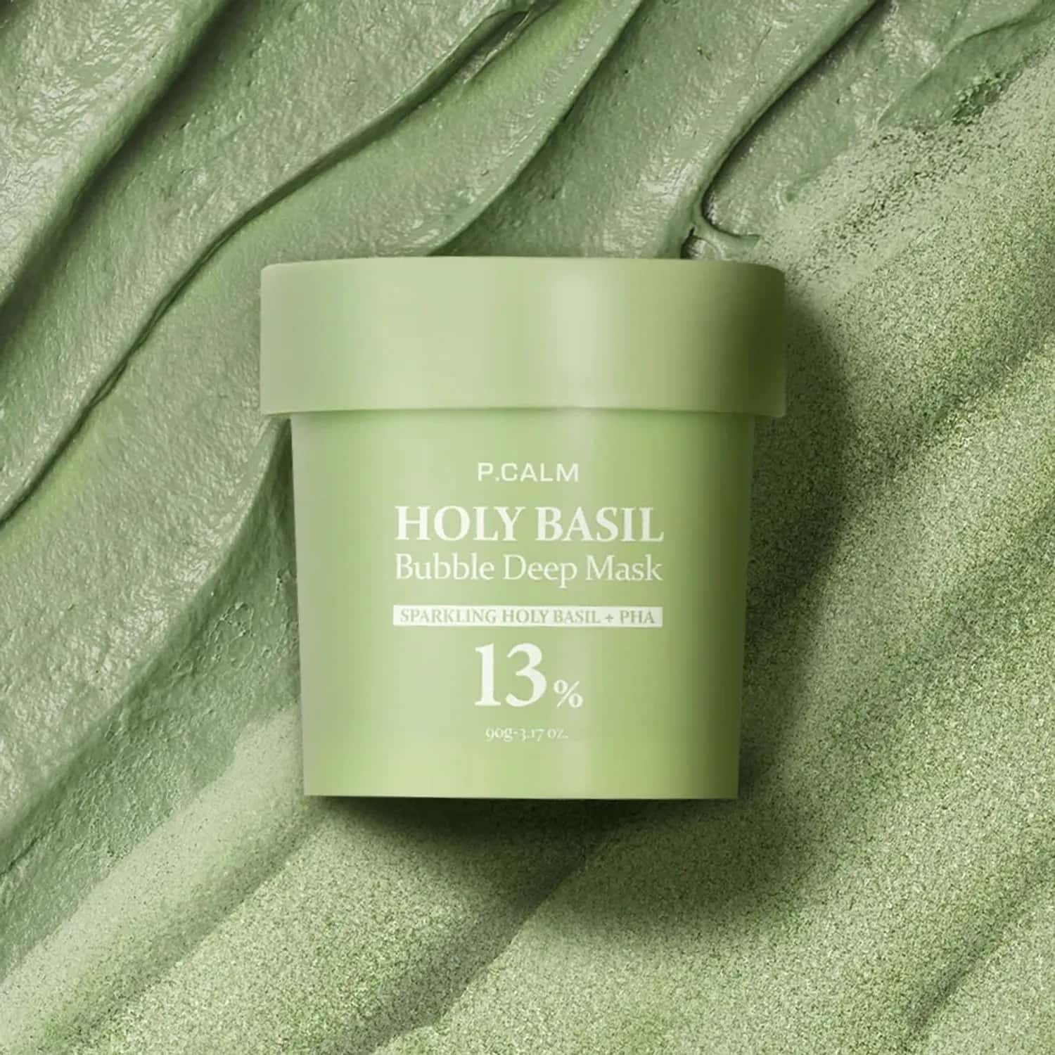 P.CALM Holy Basil Bubble Deep Mask 90g - bellubeauty