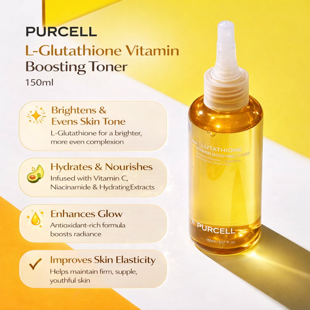 PURCELL L-Glutathione Vitamin Boosting Toner 150ml - BelluBeauty