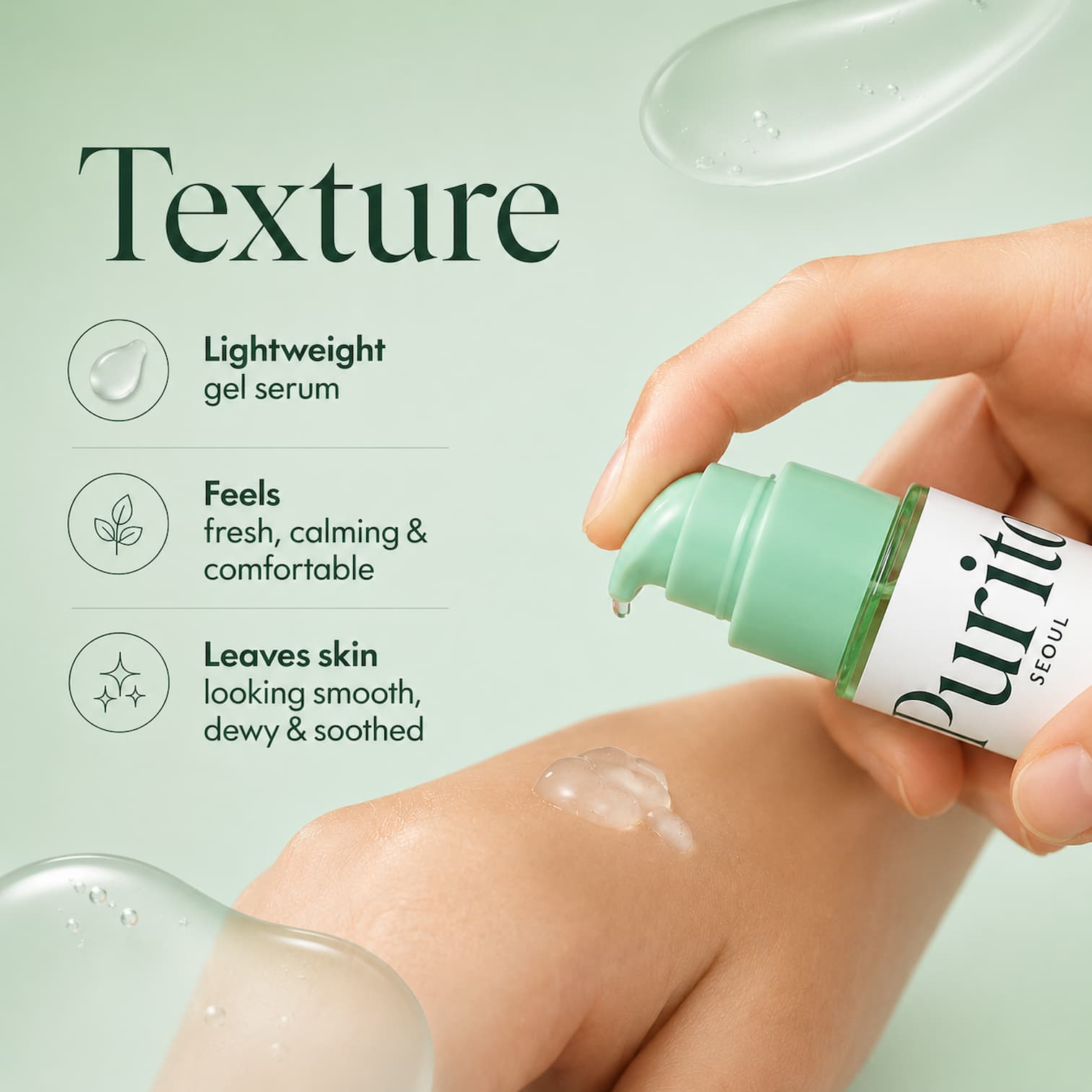 PURITO SEOUL Wonder Releaf Centella Serum Unscented 60ml - BelluBeauty