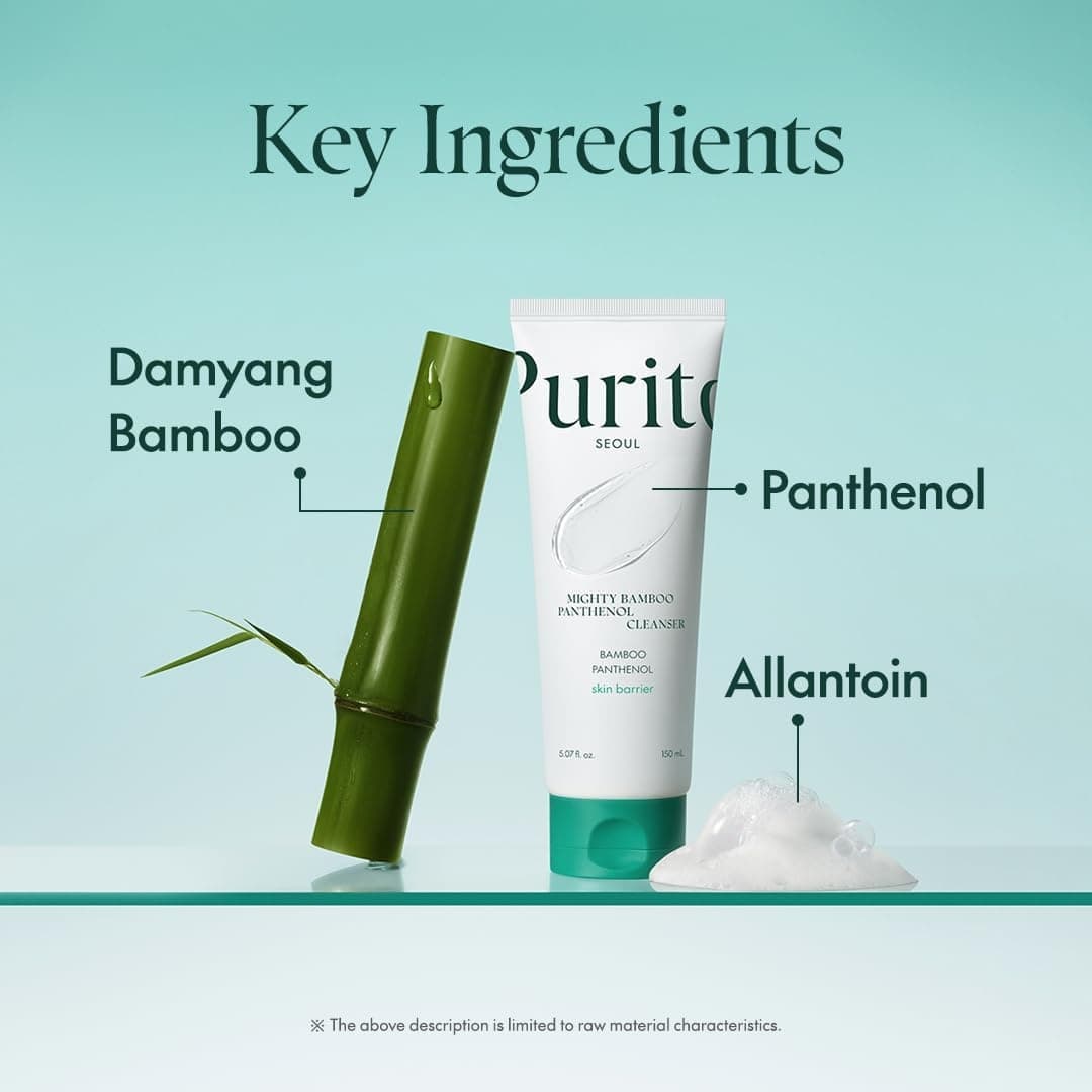 PURITO Seoul Mighty Bamboo Panthenol Cleanser 150ml - bellubeauty