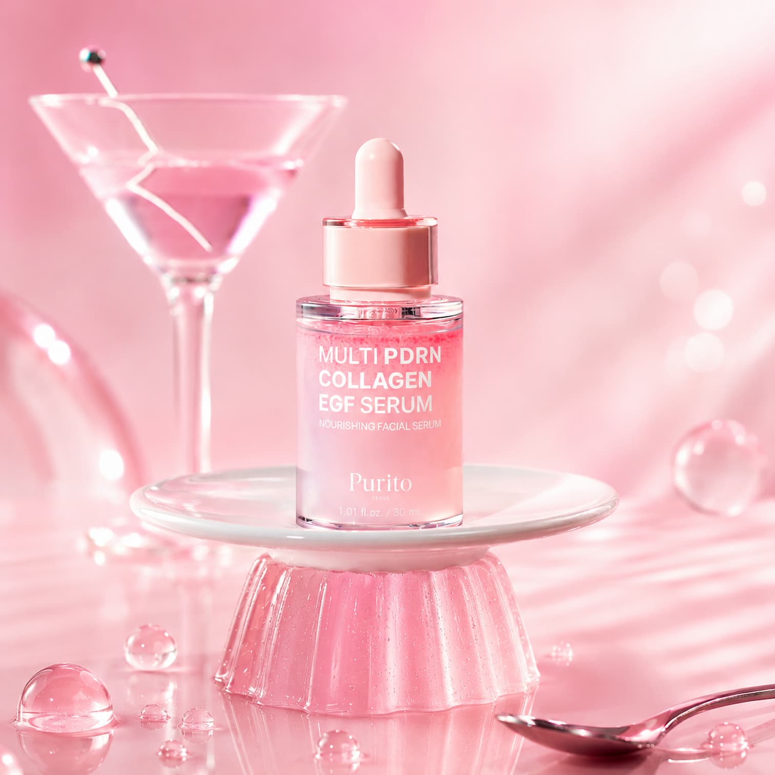 PURITO Seoul Multi PDRN Collagen EGF Serum 30ml - BelluBeauty
