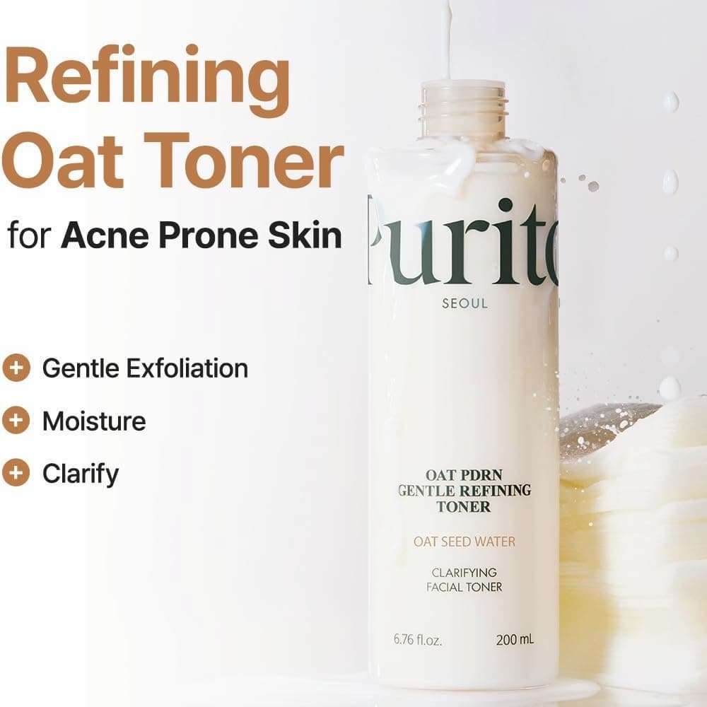PURITO Seoul Oat PDRN Gentle Refining Toner 200ml - BelluBeauty