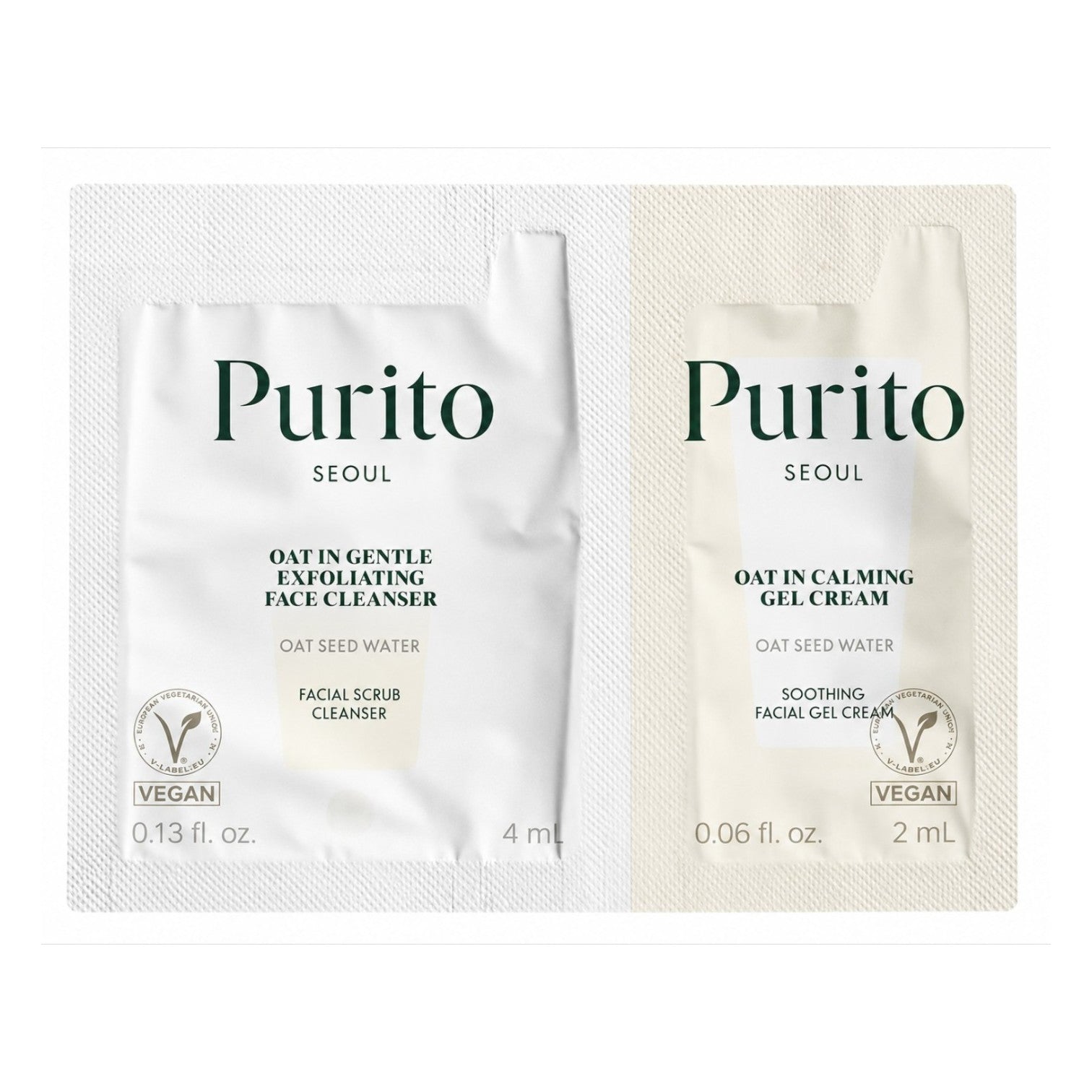 PURITO Seoul Samples Oat Cleanser 4ml + Cream 2ml - BelluBeauty