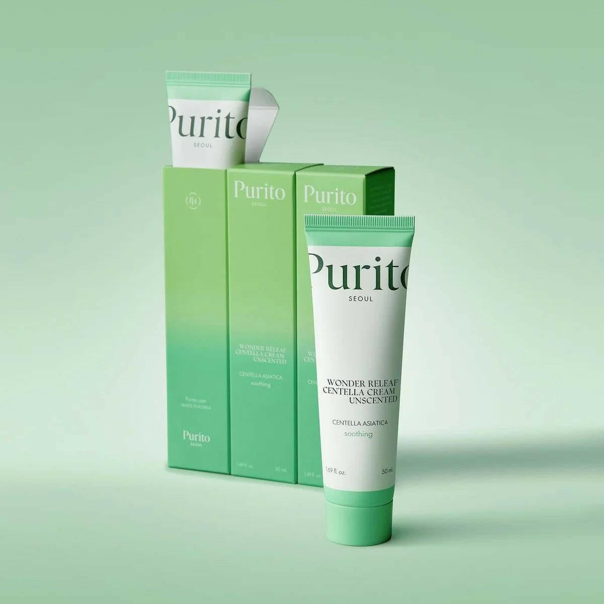 PURITO Seoul Wonder Releaf Centella Cream Unscented 50ml - bellubeauty