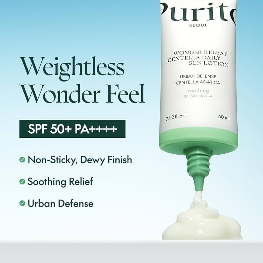 PURITO Seoul Wonder Releaf Centella Daily Sun Lotion 60ml SPF50+ - bellubeauty