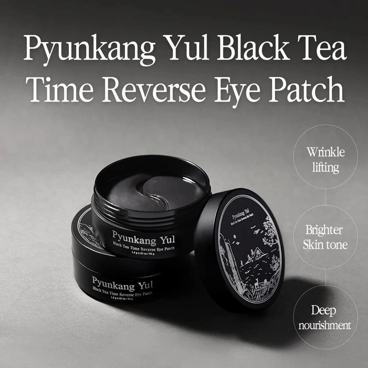 PYUNKANG YUL Black Tea Time Reverse Eye Patch 60pcs - BelluBeauty
