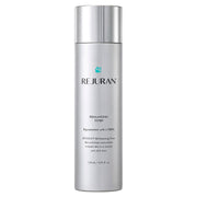 A silver cylindrical bottle of REJURAN Rebalancing Toner 120ml with a metallic cap, shown against a plain white background.