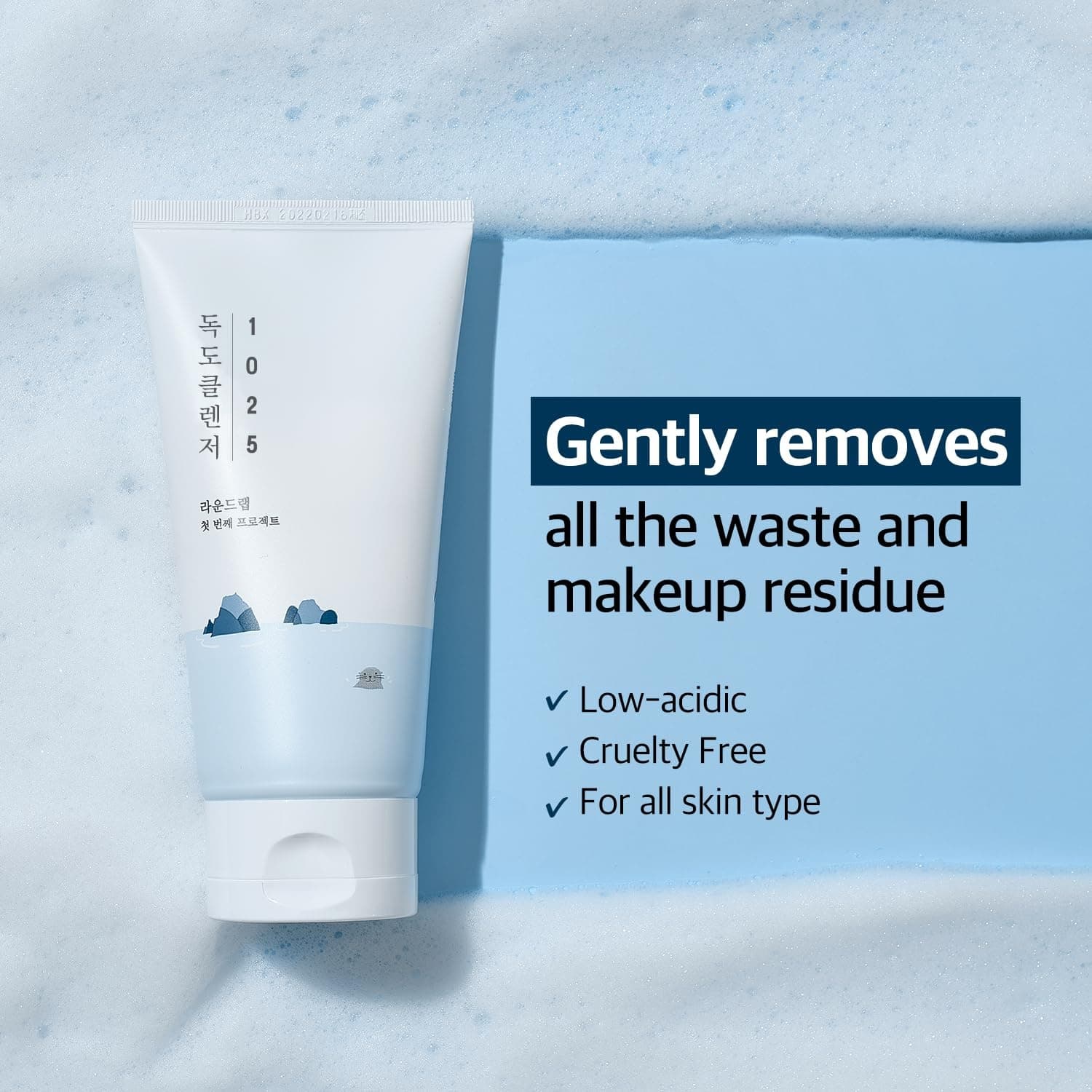 ROUND LAB 1025 Dokdo Cleanser 150ml - bellubeauty
