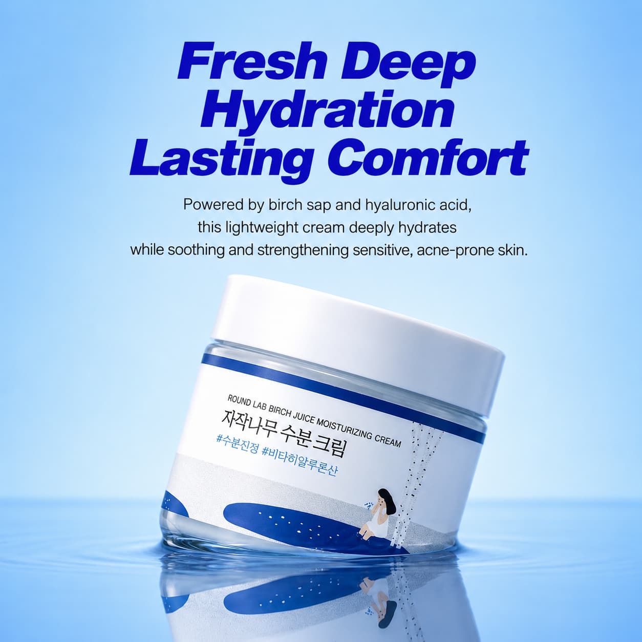 ROUND LAB Birch Juice Moisturizing Cream 80ml - BelluBeauty