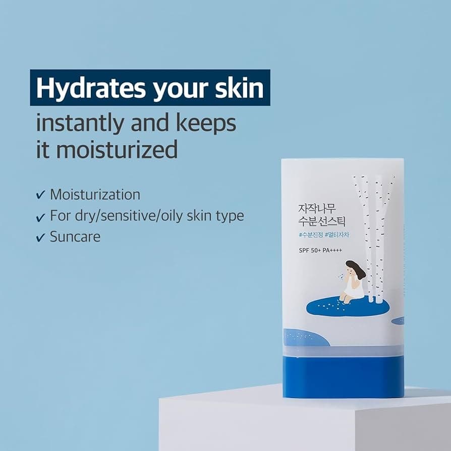 ROUND LAB Birch Juice Moisturizing Sun Stick 19g SPF50+ - bellubeauty