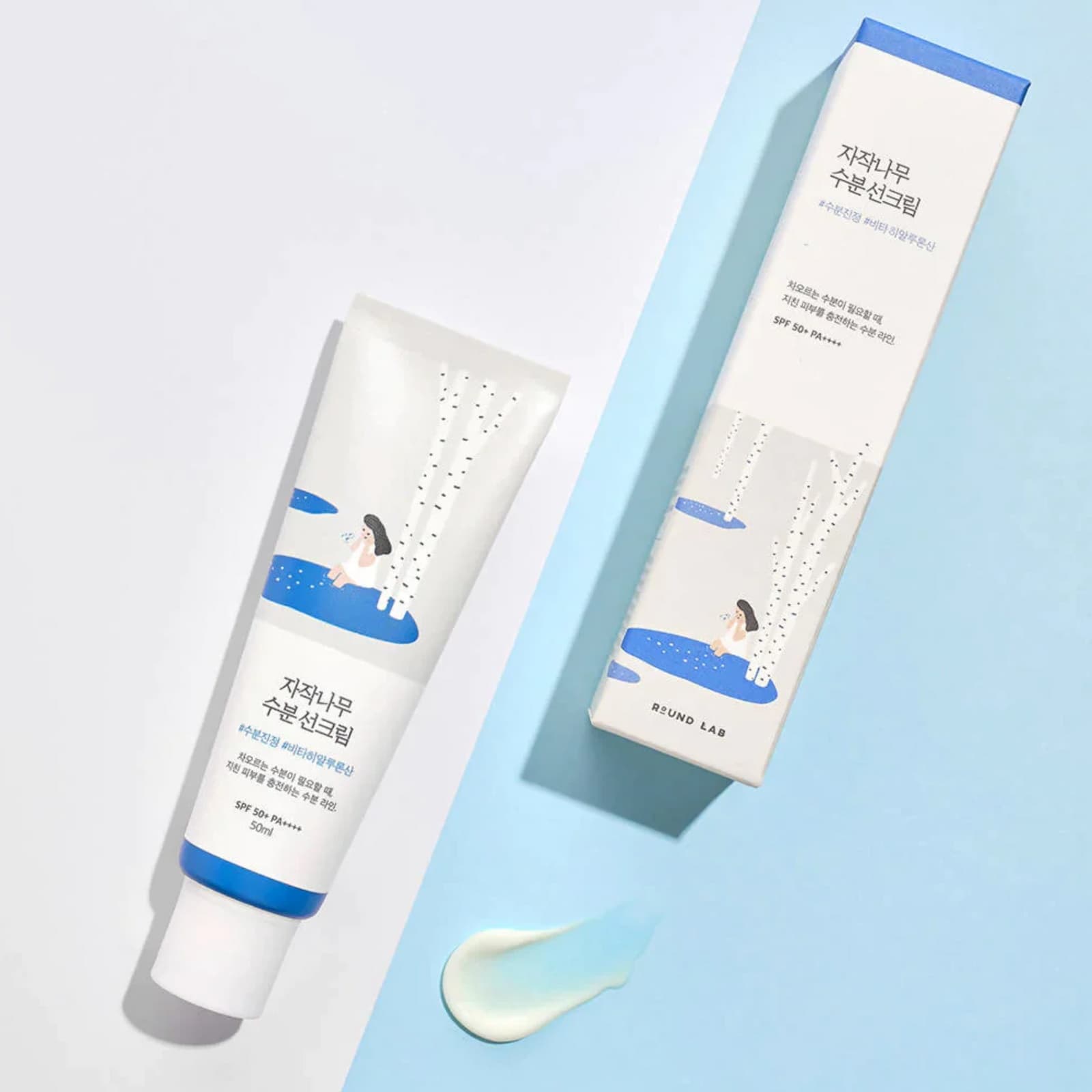 ROUND LAB Birch Juice Moisturizing Sunscreen 50ml SPF50+ - bellubeauty