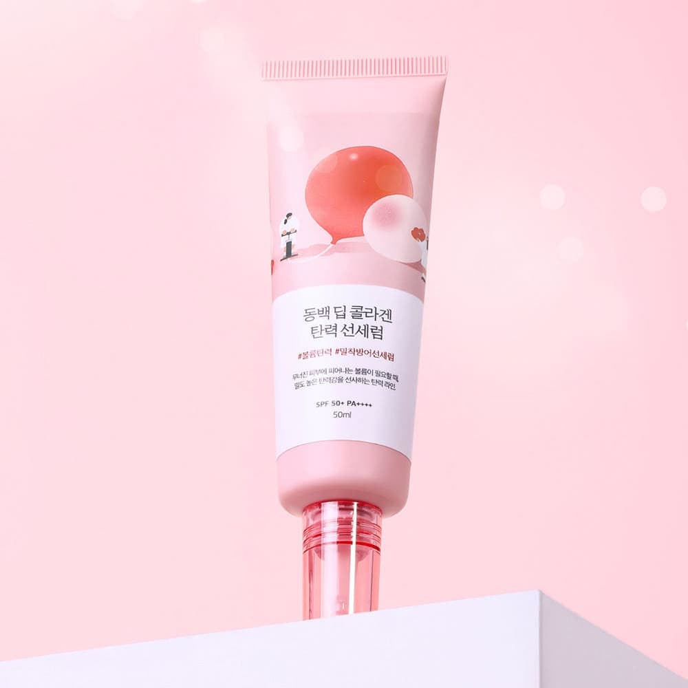 ROUND LAB Camellia Deep Collagen Firming Sun Serum 50ml - bellubeauty
