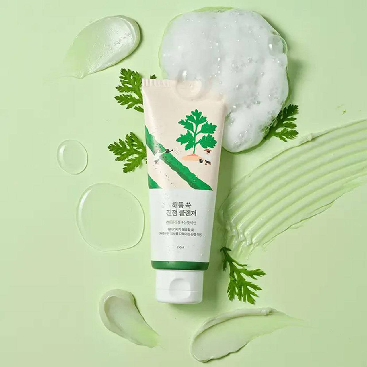 ROUND LAB Mugwort Calming Cleanser 150ml - BelluBeauty