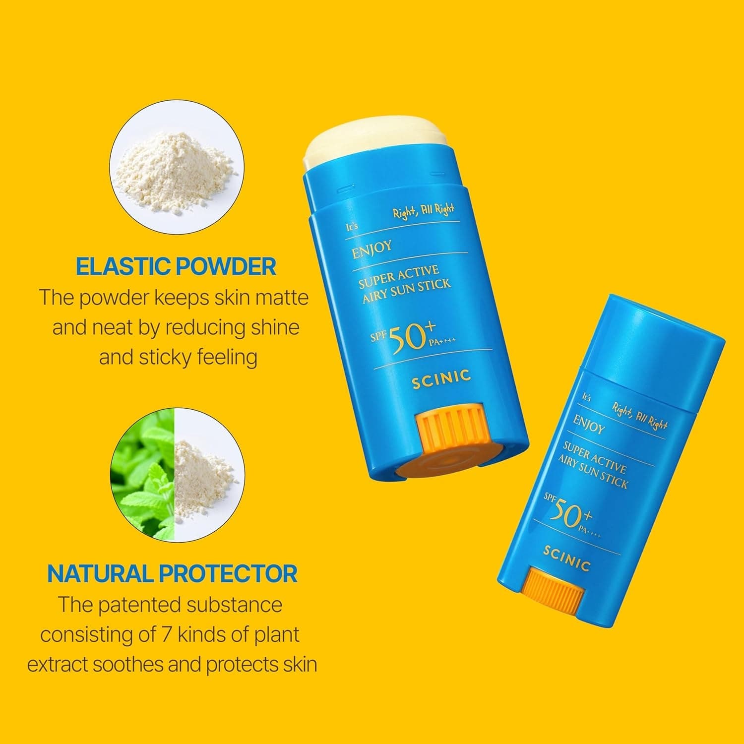 SCINIC Enjoy Super Active Airy Sun Stick 15g SPF50+ - bellubeauty