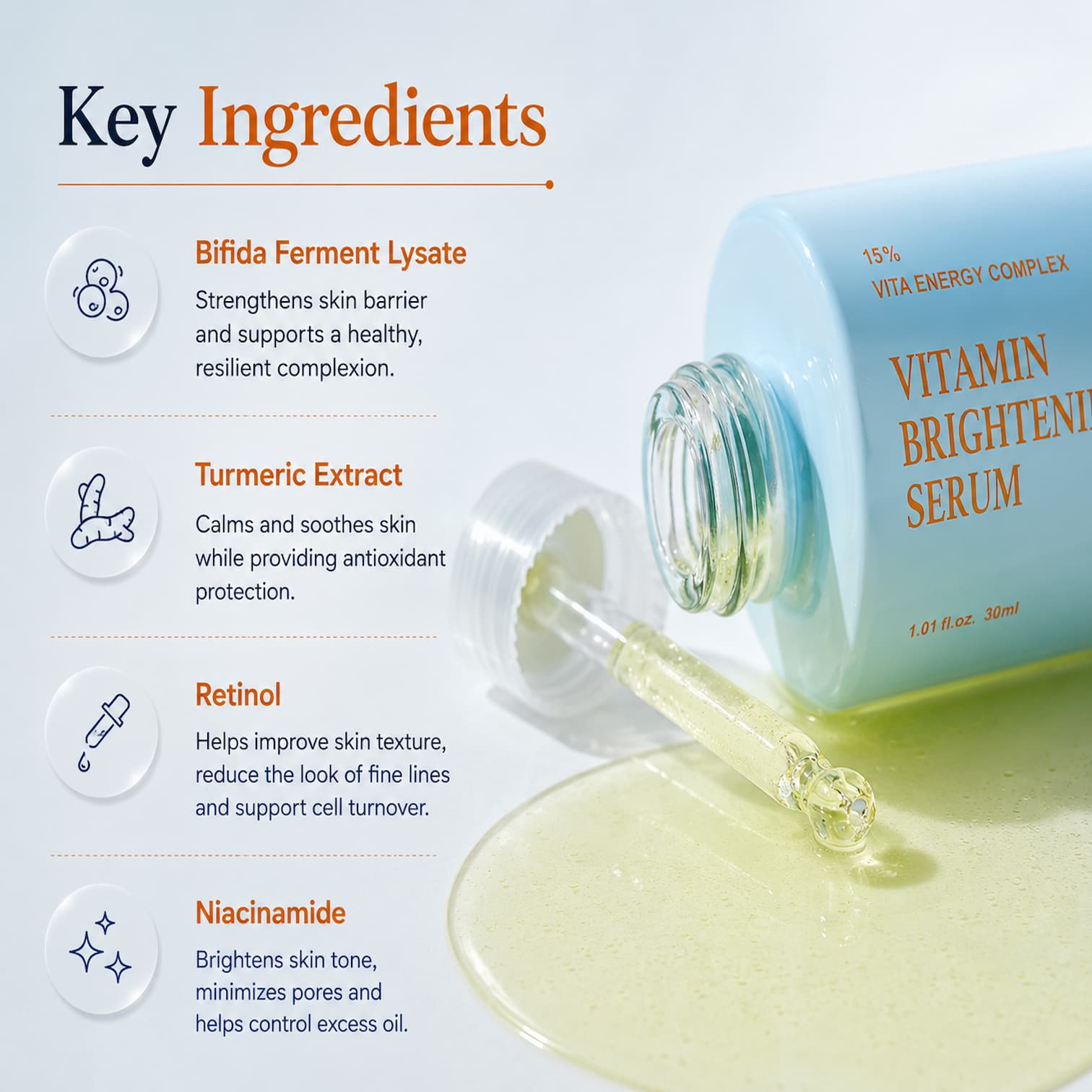 SKIN&LAB Vitamin C Brightening Serum 30ml - BelluBeauty
