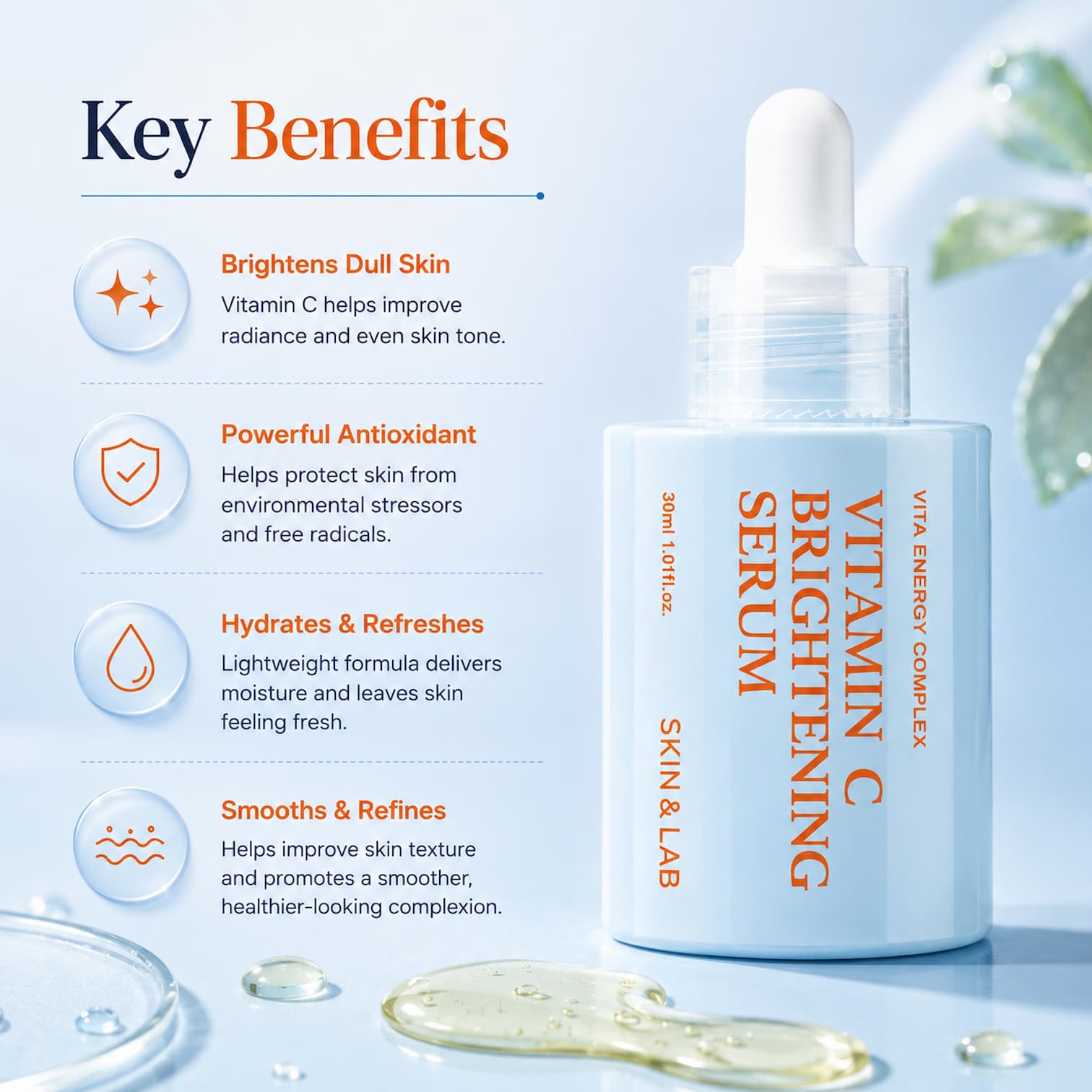 SKIN&LAB Vitamin C Brightening Serum 30ml - BelluBeauty