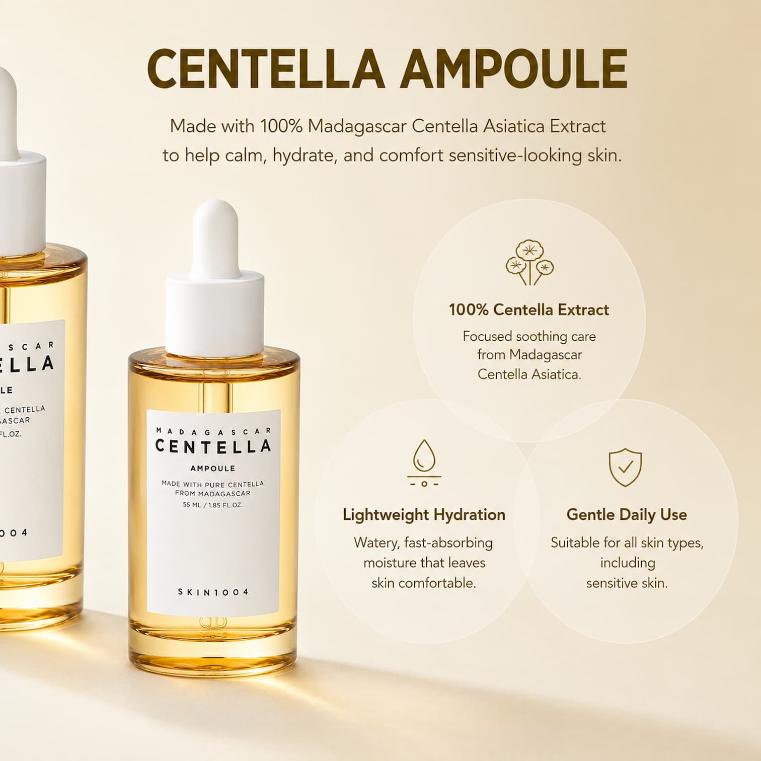 SKIN1004 Madagascar Centella Ampoule 55ml - BelluBeauty