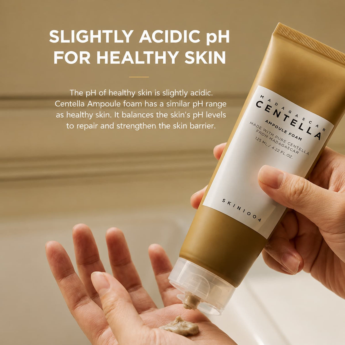 SKIN1004 Madagascar Centella Ampoule Foam Cleanser 125ml - BelluBeauty