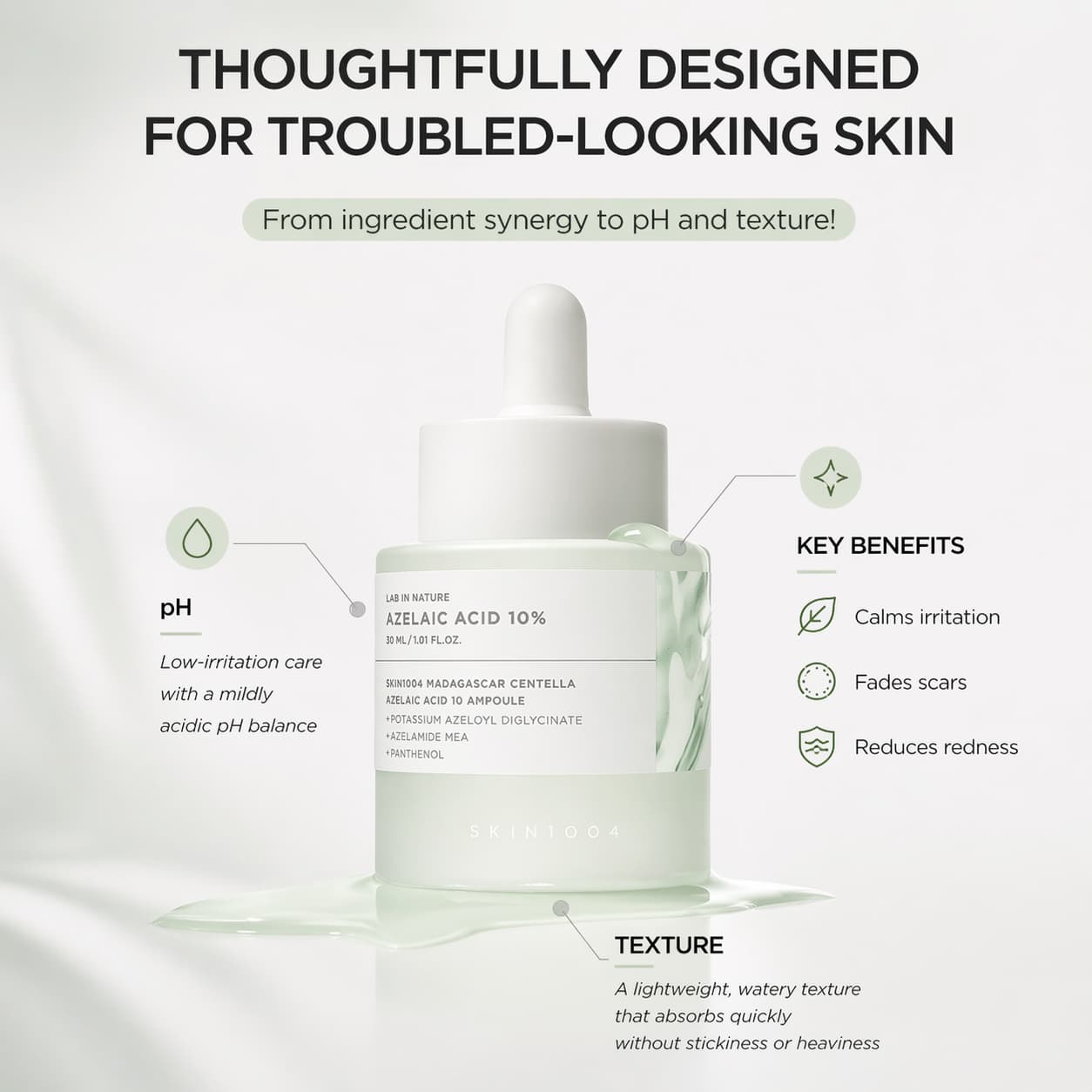 SKIN1004 Madagascar Centella Azelaic Acid 10 Ampoule 30ml - BelluBeauty