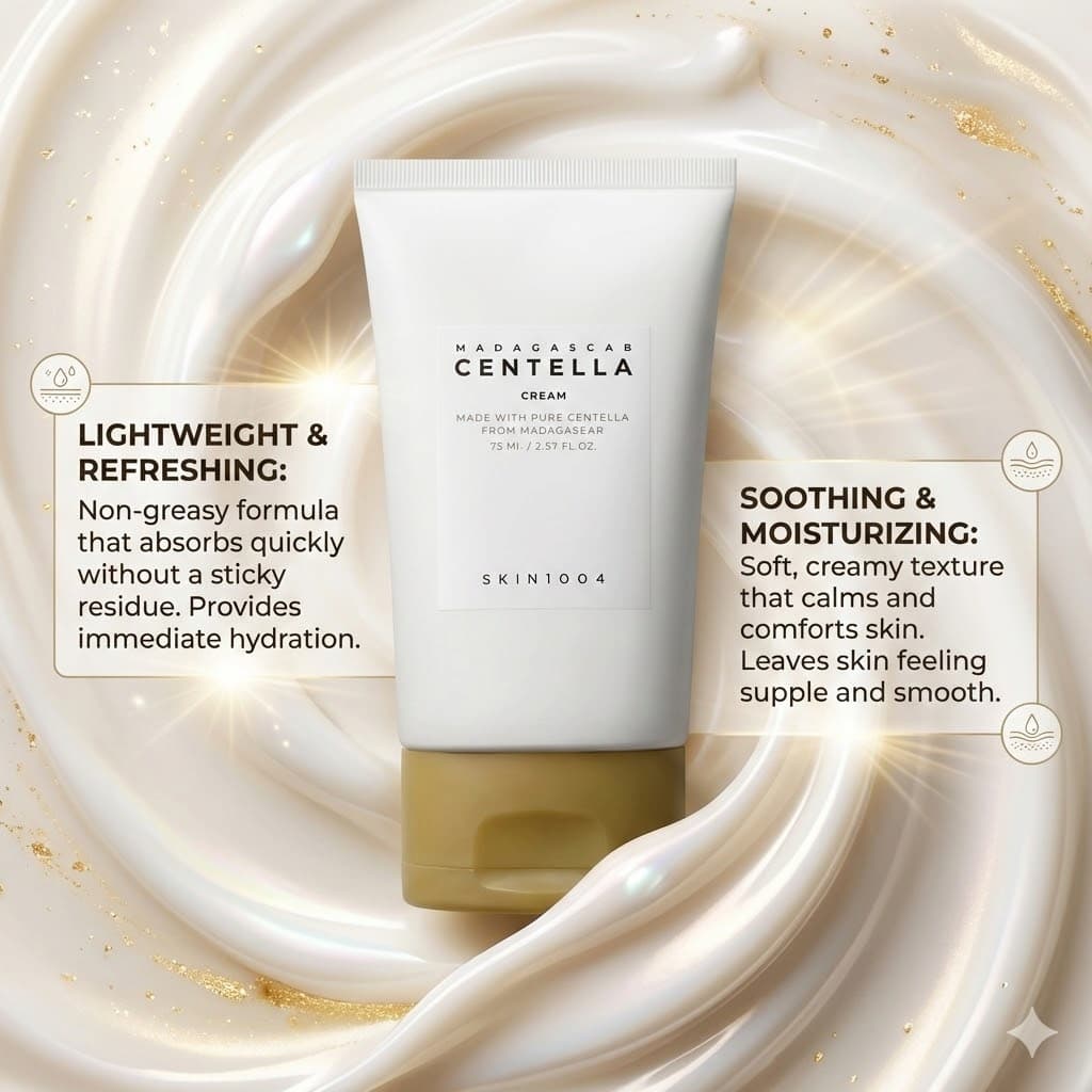 SKIN1004 Madagascar Centella Cream 75ml - BelluBeauty