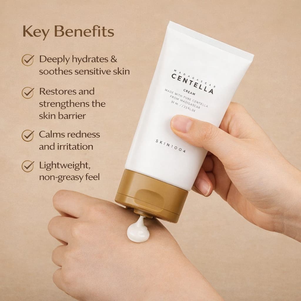 SKIN1004 Madagascar Centella Cream 75ml - BelluBeauty