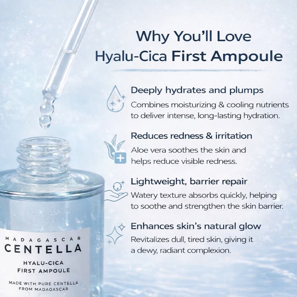 SKIN1004 Madagascar Centella Hyalu-Cica First Ampoule 100ml - BelluBeauty