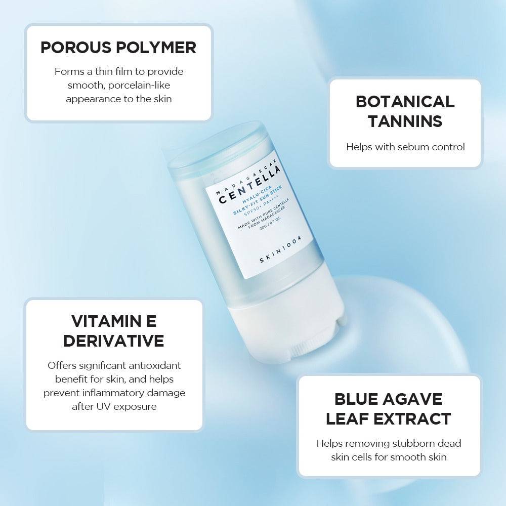 SKIN1004 Madagascar Centella Hyalu-Cica Silky-Fit Sun Stick SPF50+ - BelluBeauty