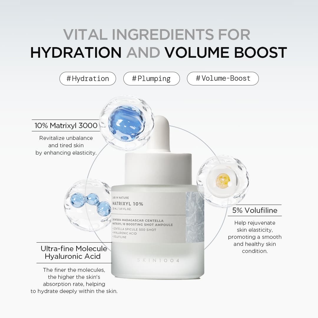 SKIN1004 Madagascar Centella Matrixyl 10 Boosting Shot Ampoule 30ml - bellubeauty