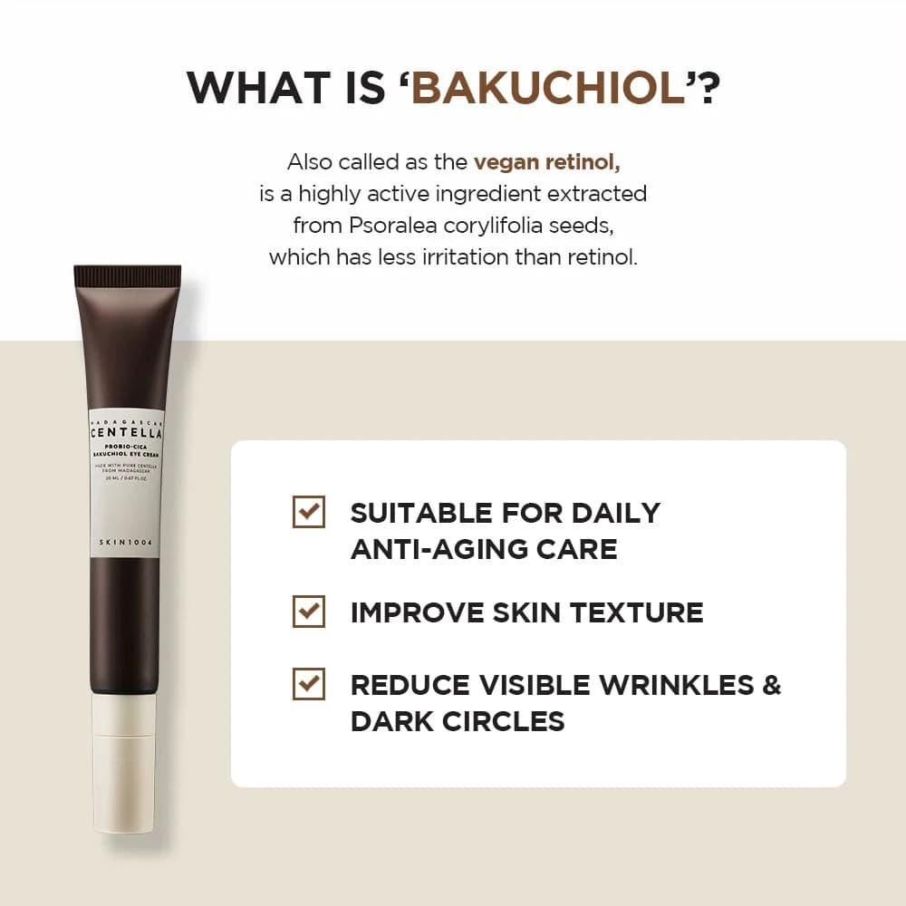 SKIN1004 Madagascar Centella Probio-Cica Bakuchiol Eye Cream 20ml - bellubeauty