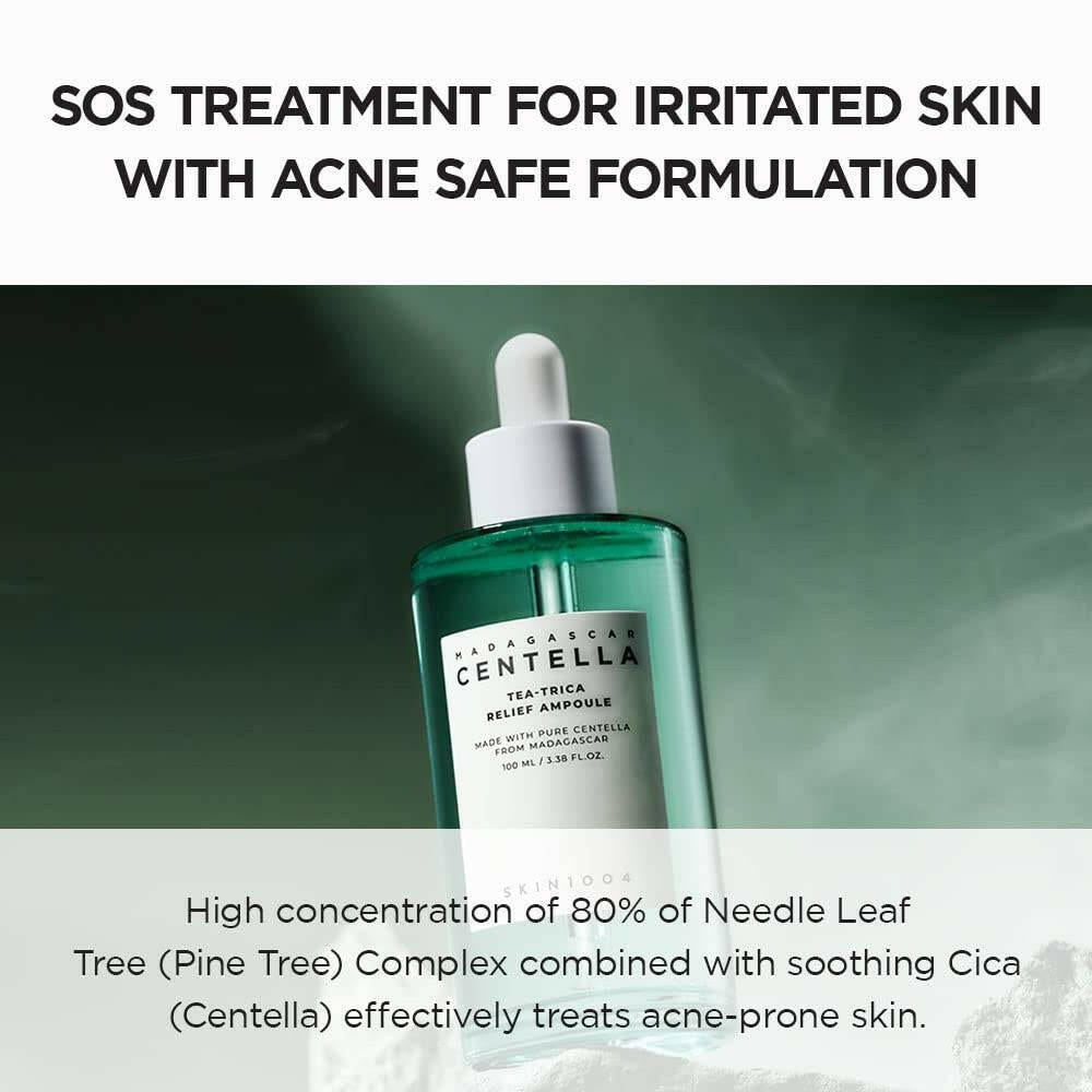 SKIN1004 Madagascar Centella Tea-Trica Relief Ampoule 100ml - bellubeauty