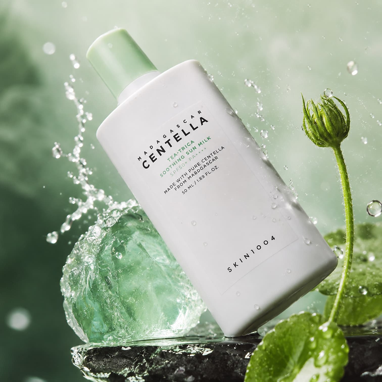 SKIN1004 Madagascar Centella Tea-Trica Soothing Sun Milk 50ml SPF50 - BelluBeauty
