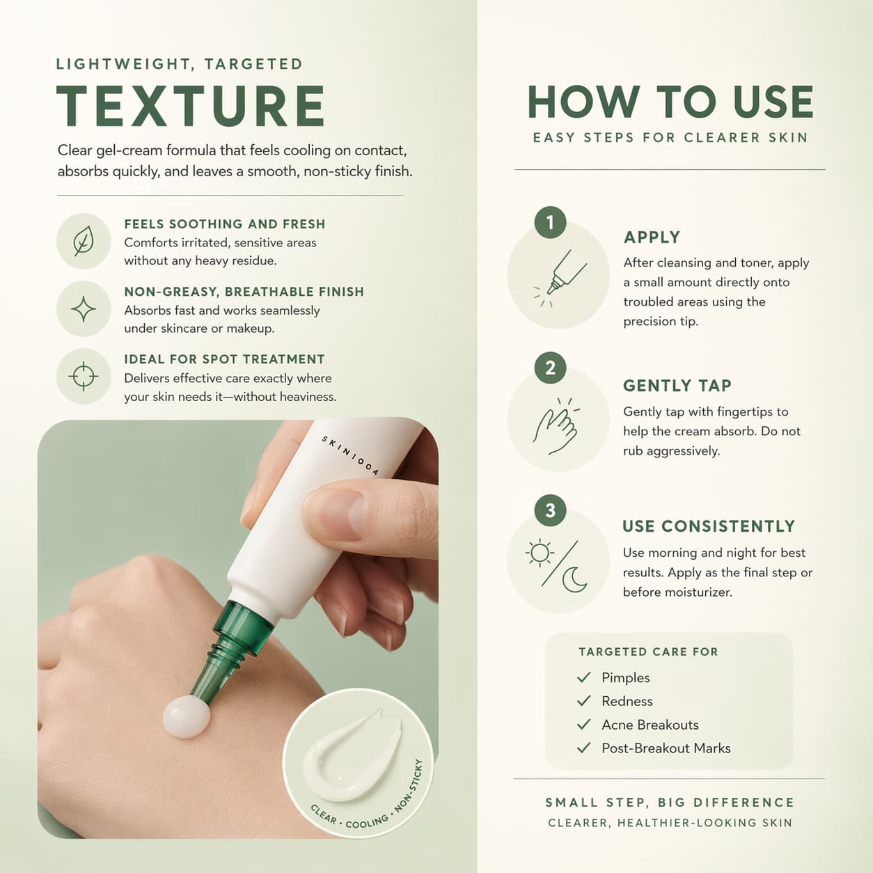 SKIN1004 Madagascar Centella Tea-Trica Spot Cream 20ml - BelluBeauty