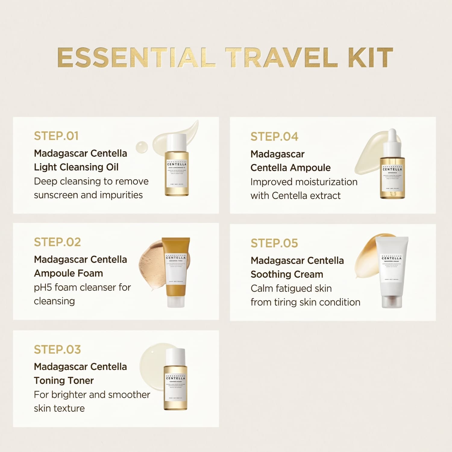 SKIN1004 Madagascar Centella Travel Kit - BelluBeauty