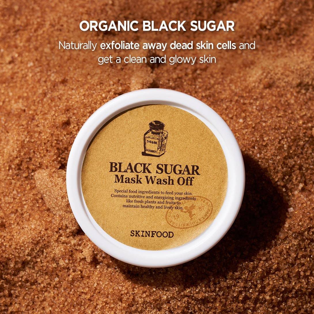 SKINFOOD Black Sugar Mask Wash Off 120g - BelluBeauty