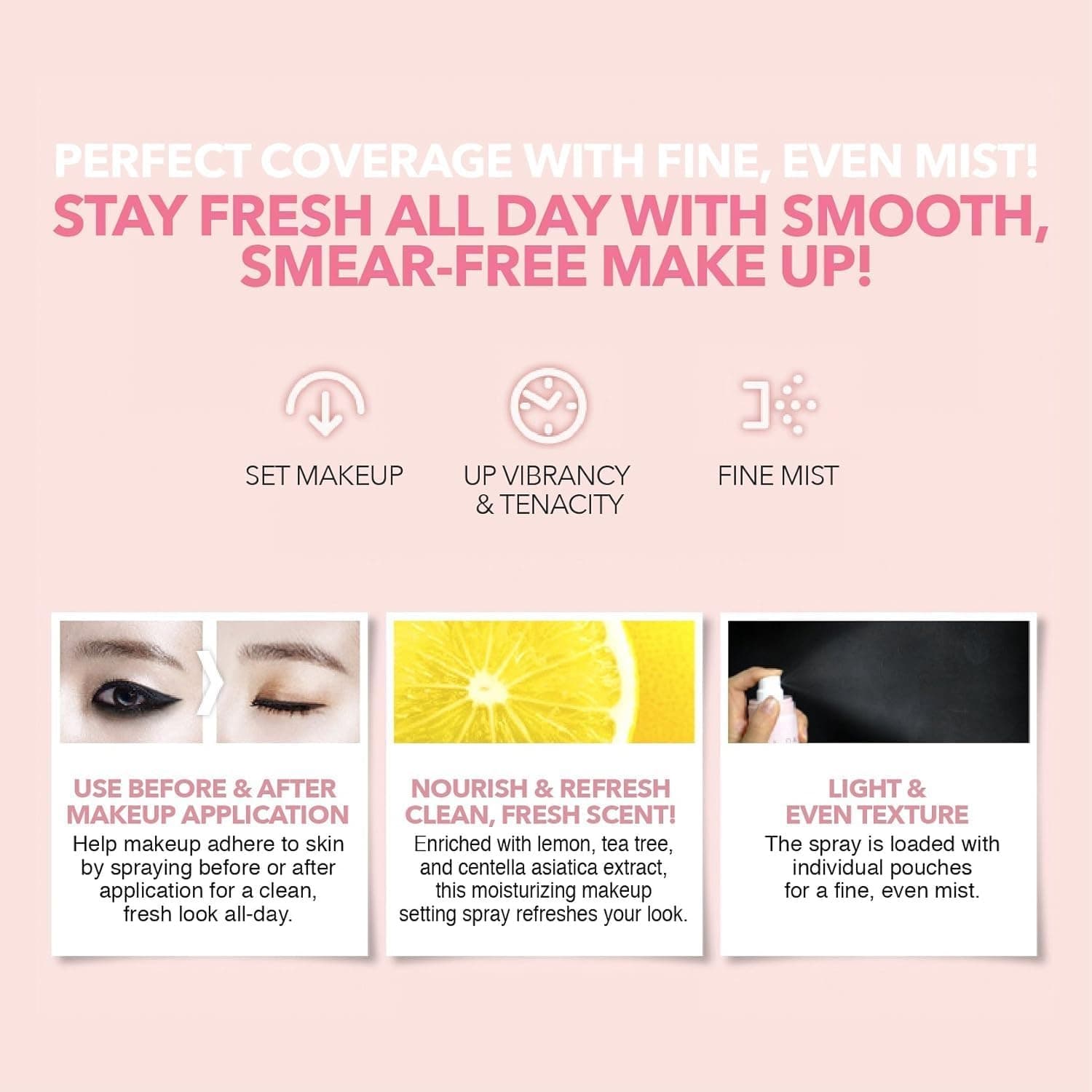 SO NATURAL All Day Tight Make Up Setting Fixer 100ml - BelluBeauty